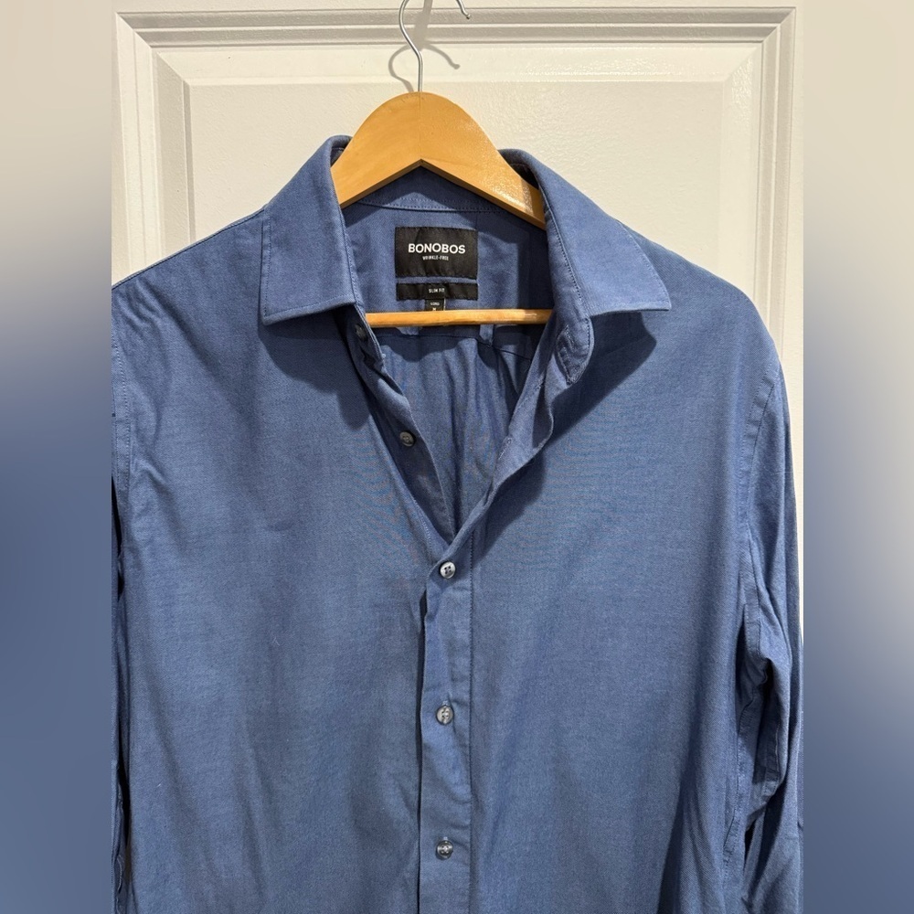 Bonobos Men's Casual Navy Button Down Shirt